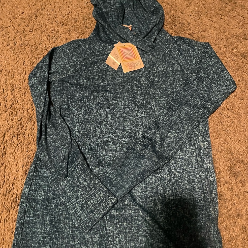 LuLaRoe Textured Blue Top